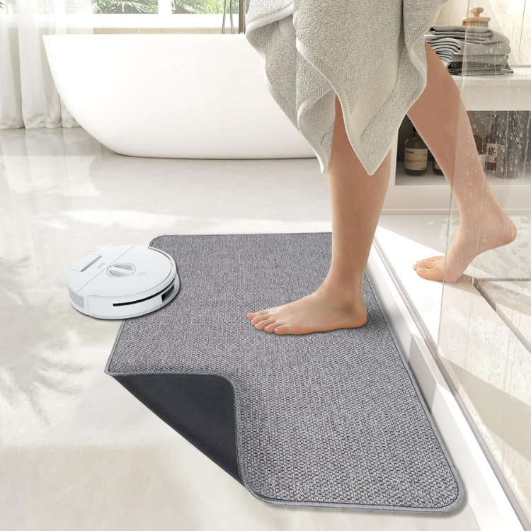 Mat de bain,Ultra Rugs de salle de bain minces,Rubber Rags pour salle de bain,Pas de Rugs de bain glissant,Quick Dr