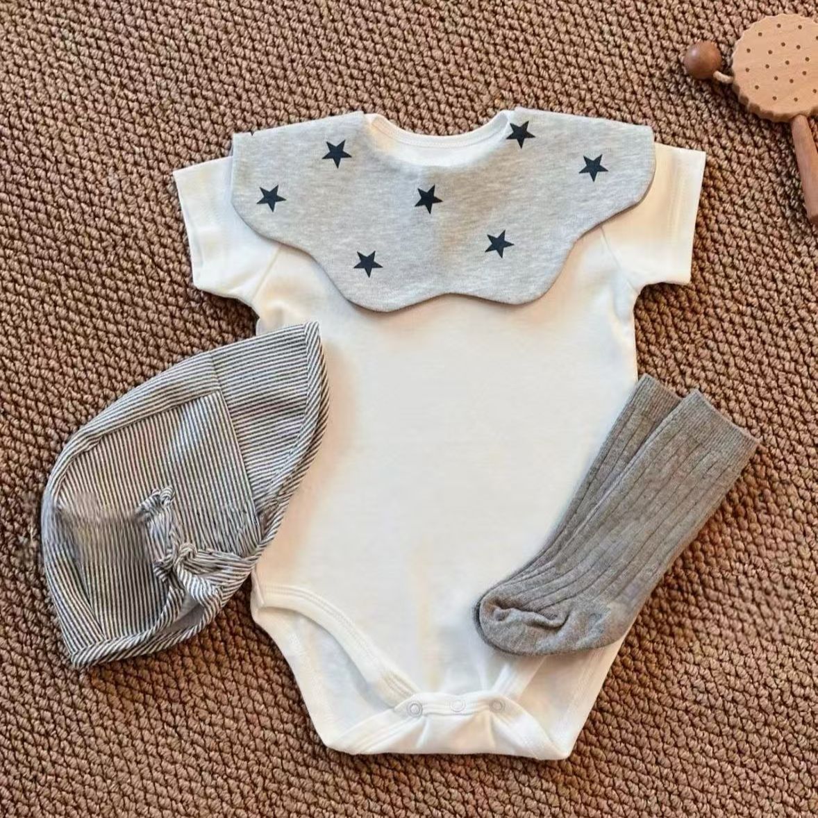 Bébé chaud confortable respirant pur coton Triangle crawling