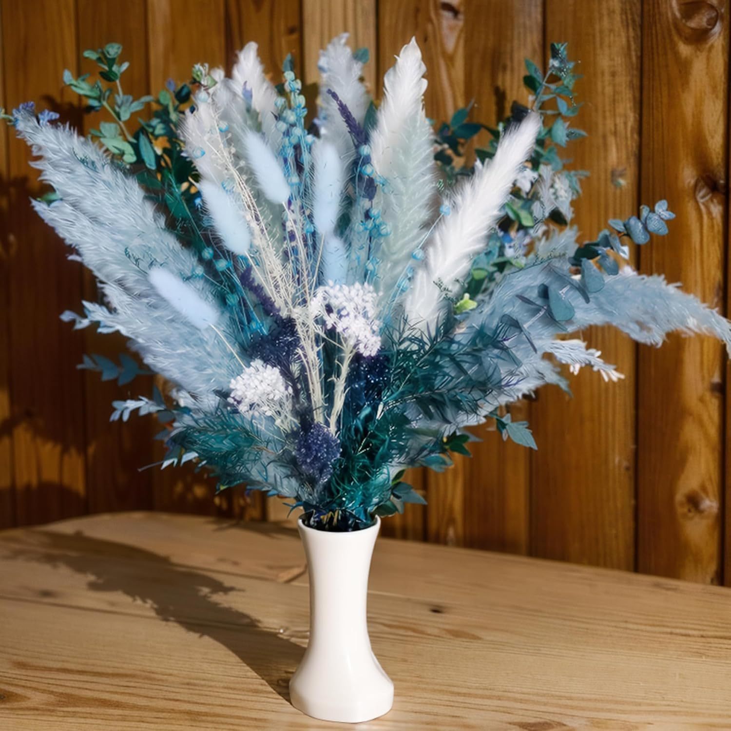 Ensemble d'arrangements mixtes de pampas bleu de 52 piece