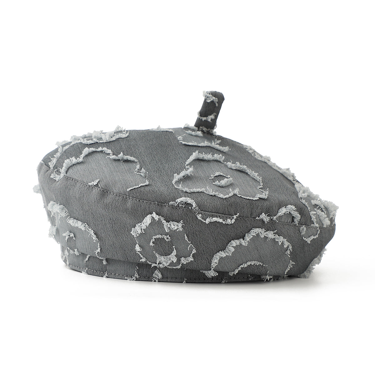 Casquette de Fedora de style floral Jacquard, rétro et décontractée