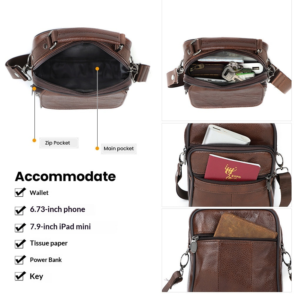 Sac à bandoulière pour homme occasionnel Sac à dos sport tendance marque homme petit sac à bandoulière Commuter G