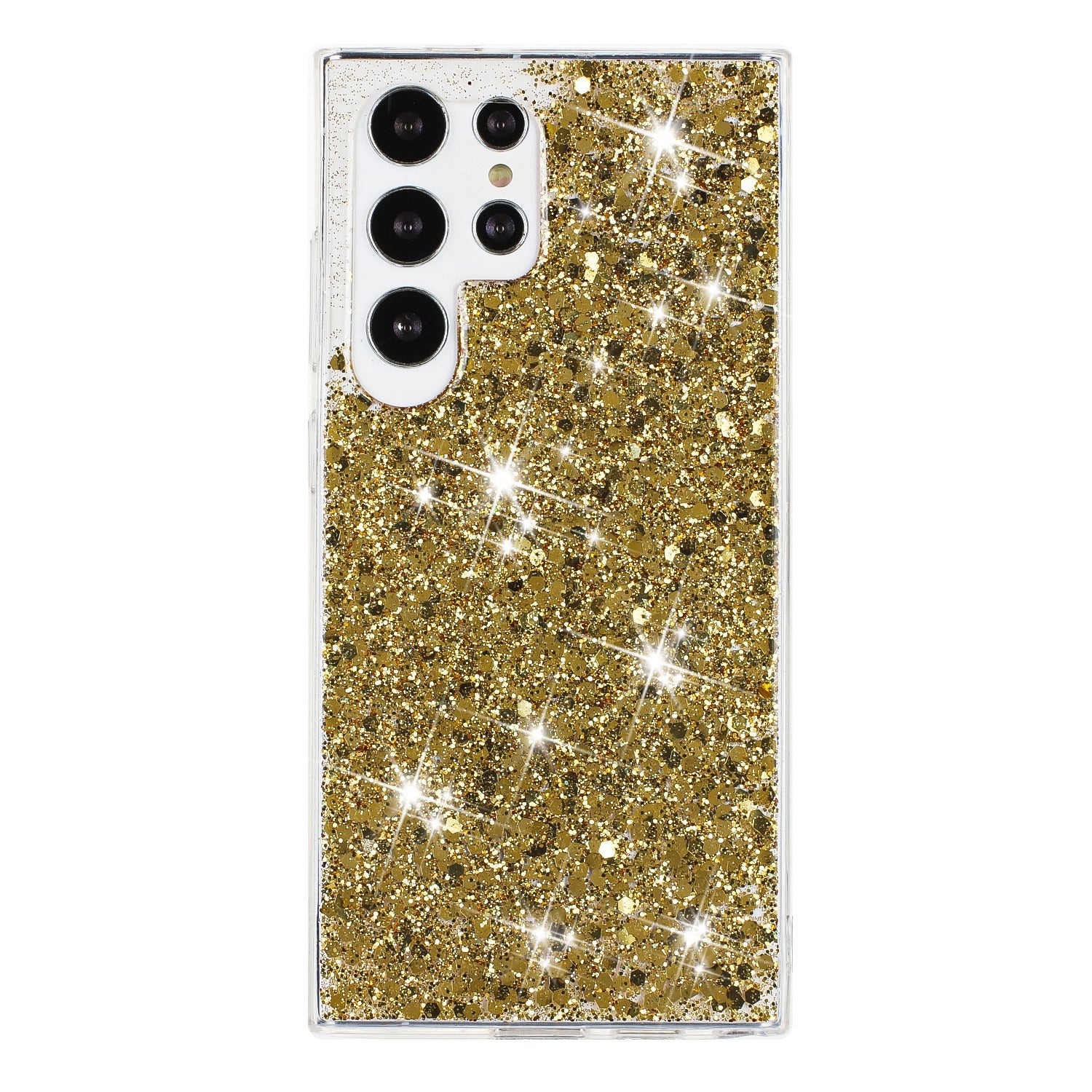 Étui téléphonique de paillettes en poudre étoilée Sky Shimmering