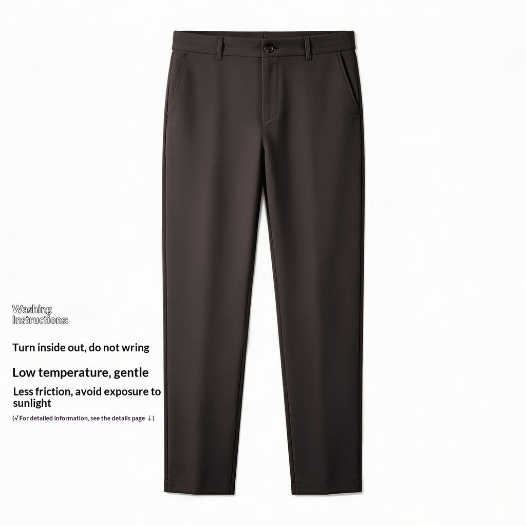 Pantalon Lyocell Linge de maison Jambe droite Pantalon occasionnel