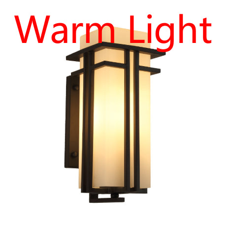 Lampe murale extérieure chinois style imperméable minimaliste et moderne