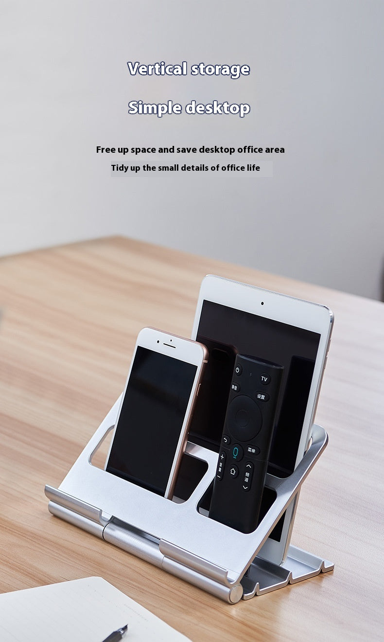 Bracket de stockage multi-fonctionnel de bureau pliable portable tablette télécommande