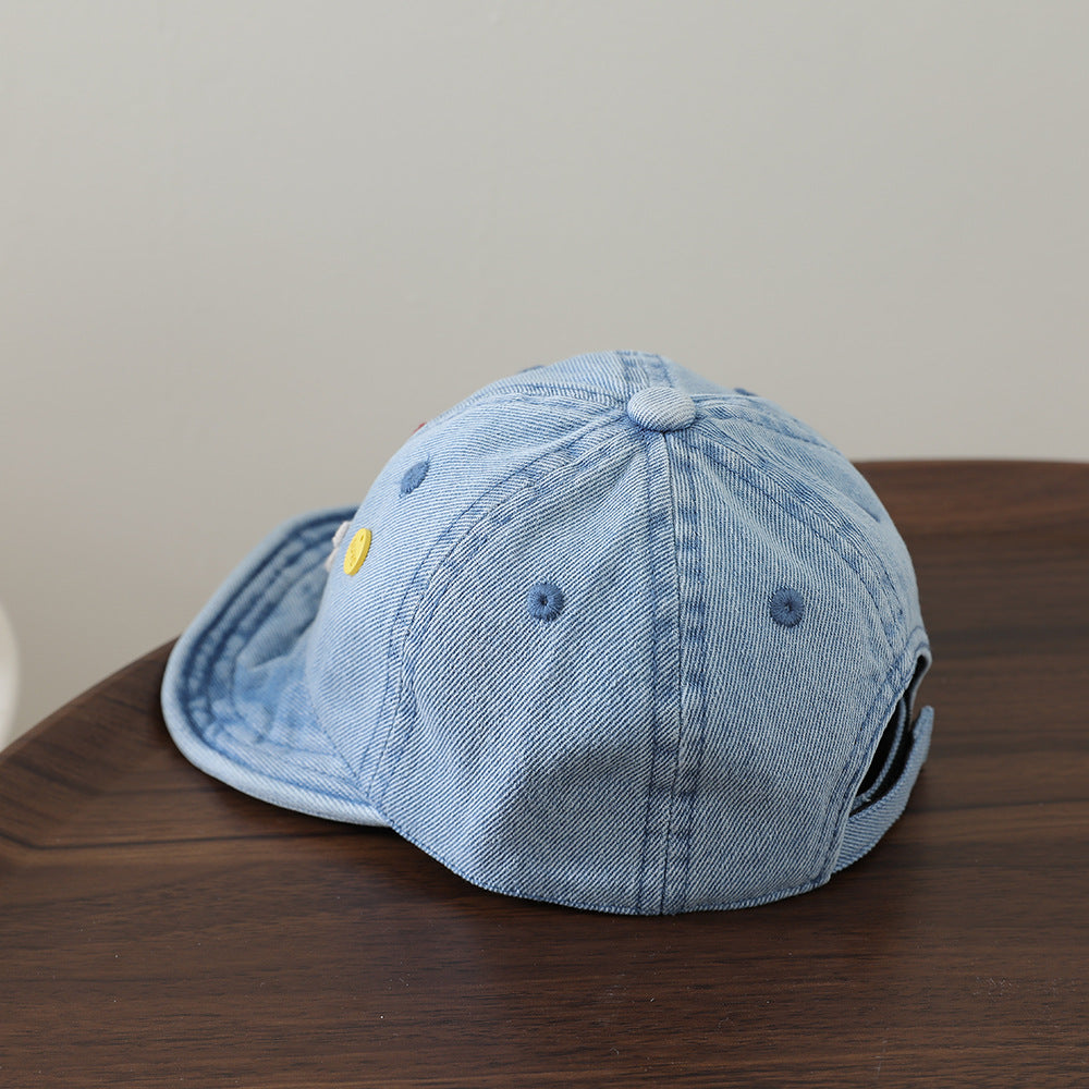 Chapeau croustillant brodé à la mode de style coréen