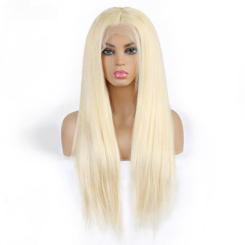 13x6 Lace Front Human Hair Straight Wig