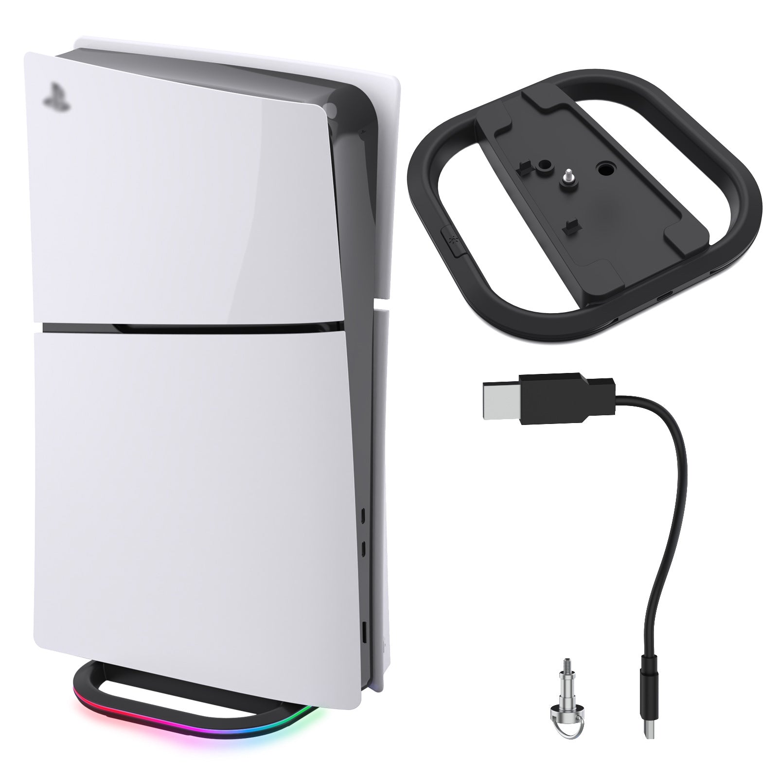Base lumineuse avec lumière d'ambiance RGB