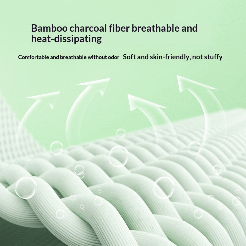 Support de poignet de sport tricoté en fibre de charbon de bambou