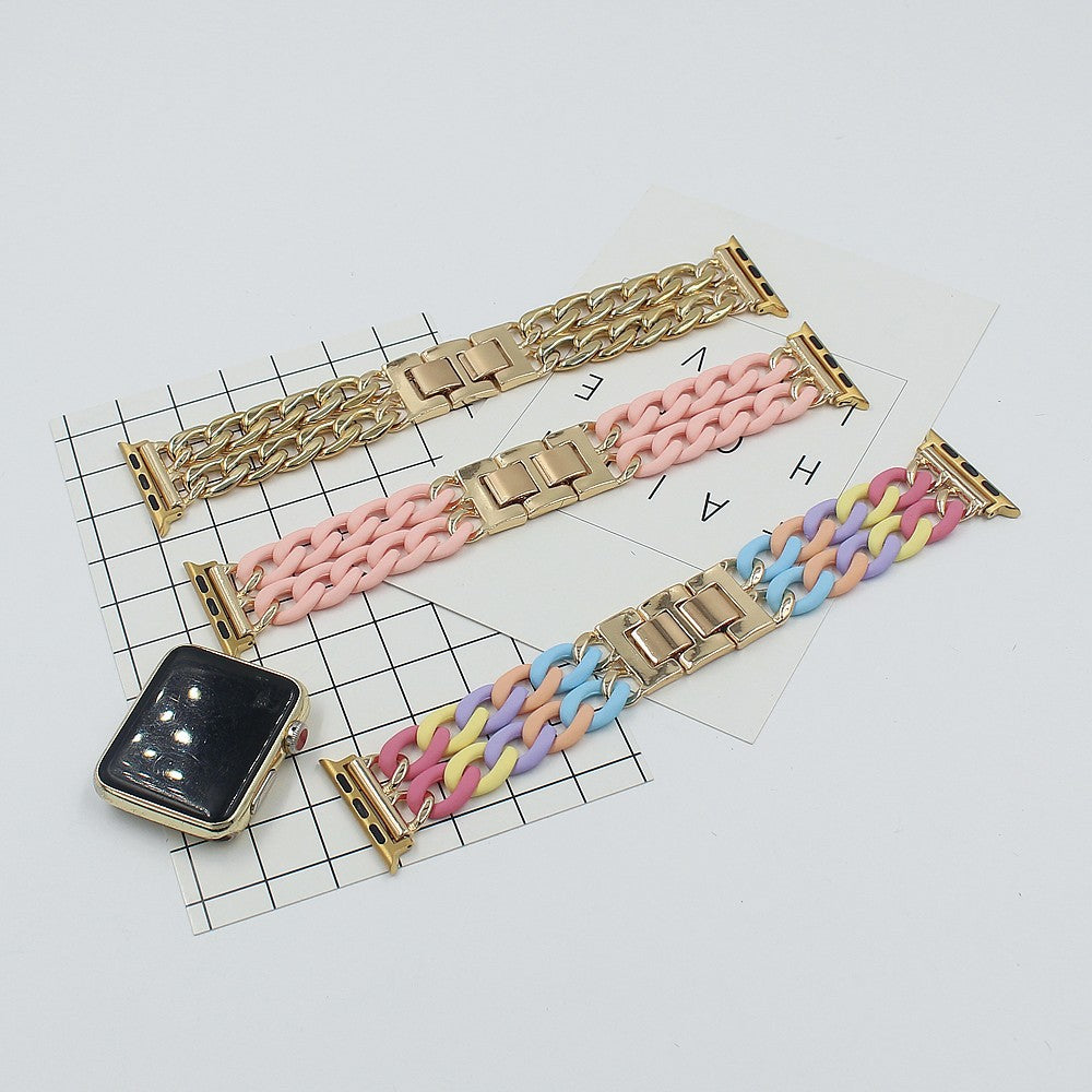Bracelet de la chaîne de denim en résine