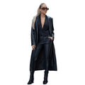 Robe en cuir long pour femmes
