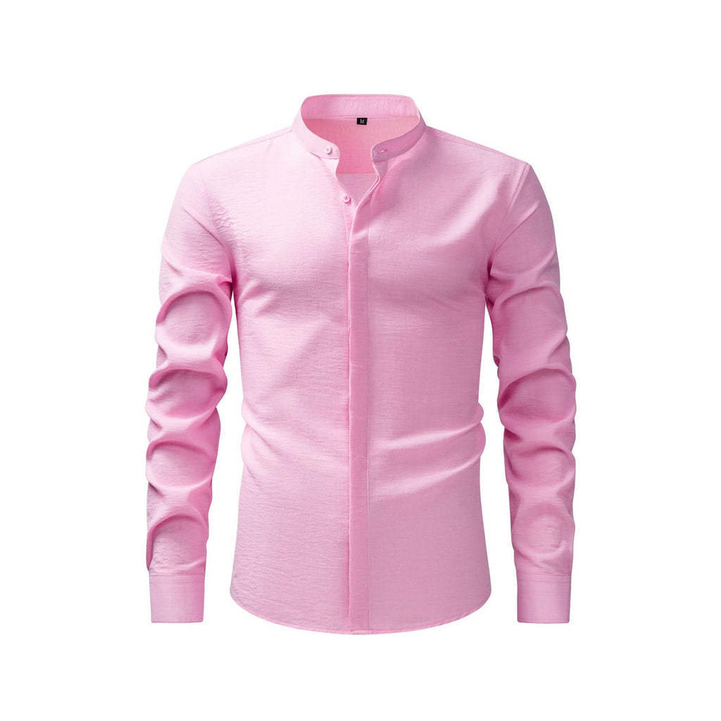 Jiana Linge d'imitation populaire chemise homme avec collier de stand