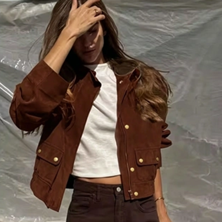 Veste à manches courtes pour femme