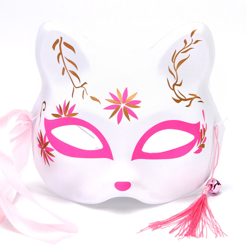 Style japonais populaire demi-chat visage et vent chimes habiller Fox Masque Cosplay enfants