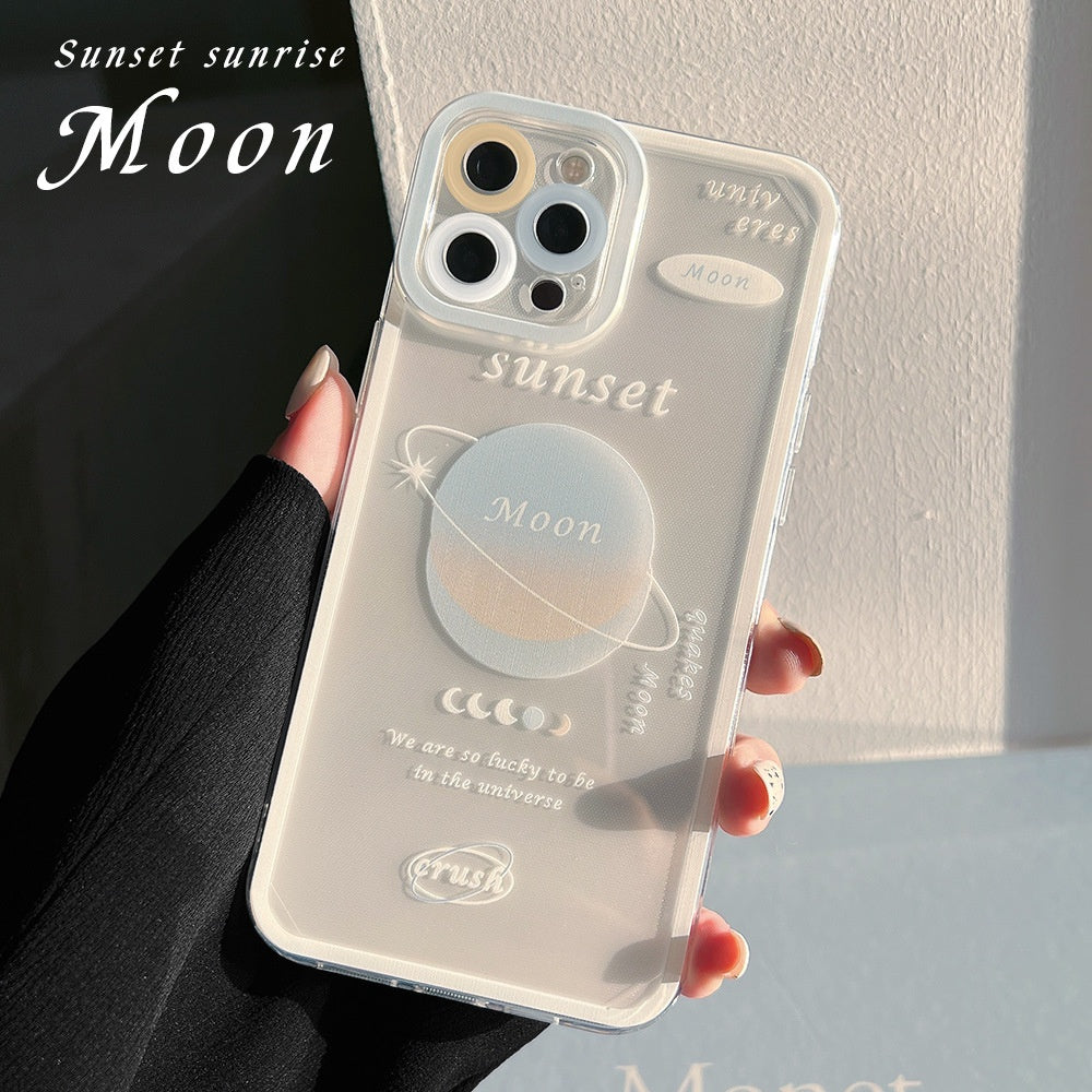 Cas de téléphone en silicone imprimé de dessin animé créatif