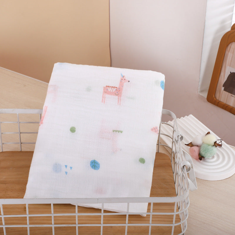 Double couche Gauze Gro-bag Muslin Nouveau-né Serviette de swap
