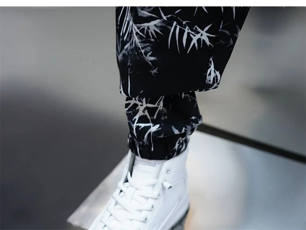 Pantalons en soie de Harem en soie casuale pour hommes