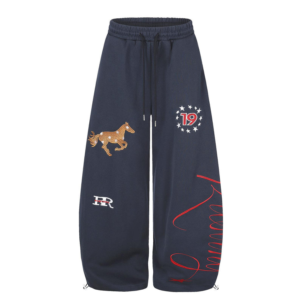 Pantalon brodé pour femmes