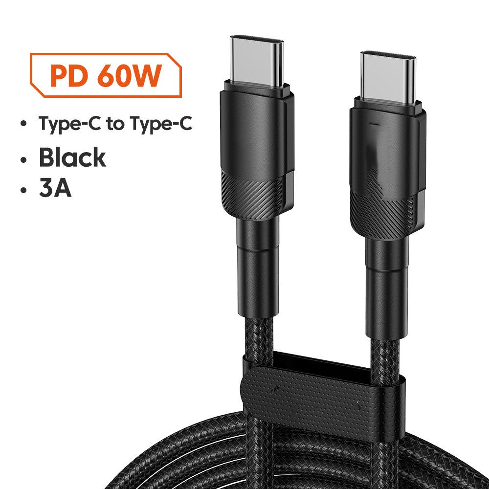 Câble de données en alliage d'aluminium PD100W Câble de charge rapide Câble de charge USB