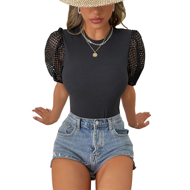 Maillot de saut à manches pour femmes