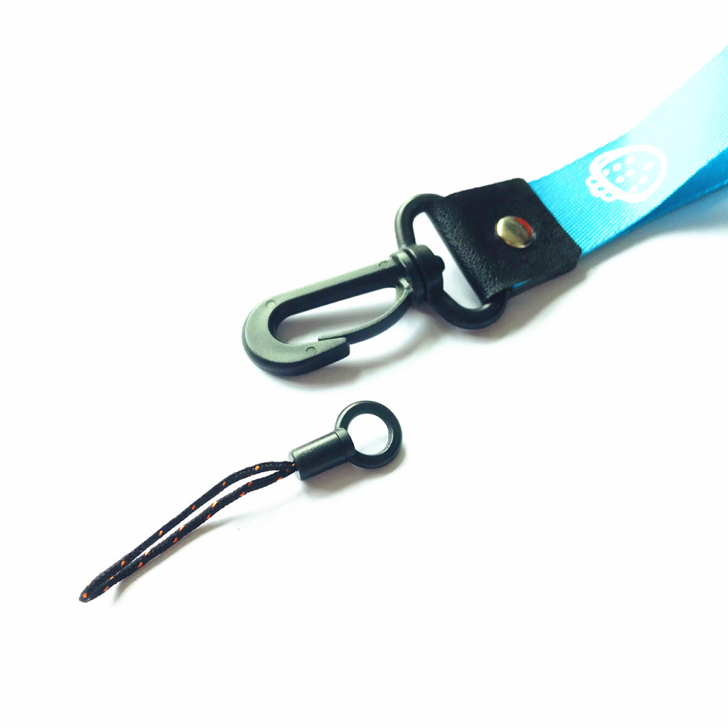 25cm Large Short Cell Phone Lanyard 2-in-1 Hooks Fashion Brand ID Card Holder Strap