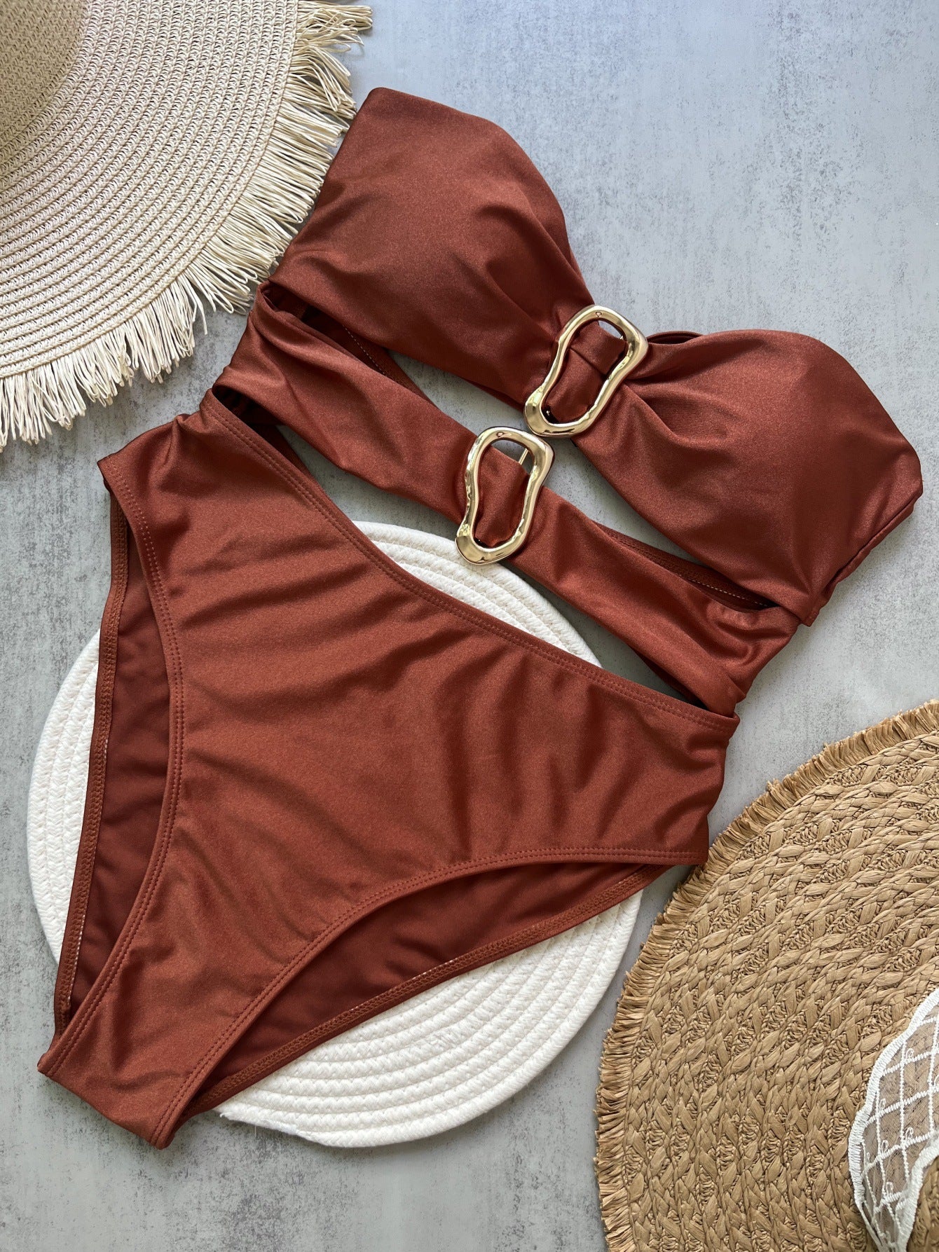 Bikini unicolore européen et américain