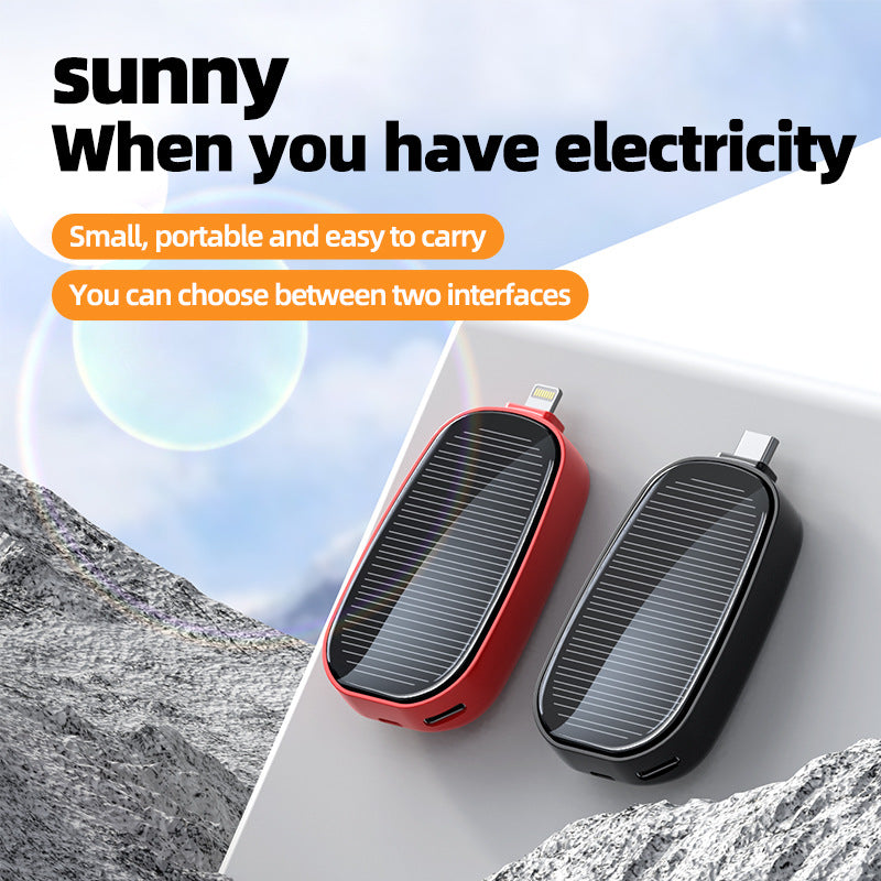 Mini Unité de recharge solaire d'urgence Alimentation sans fil portable