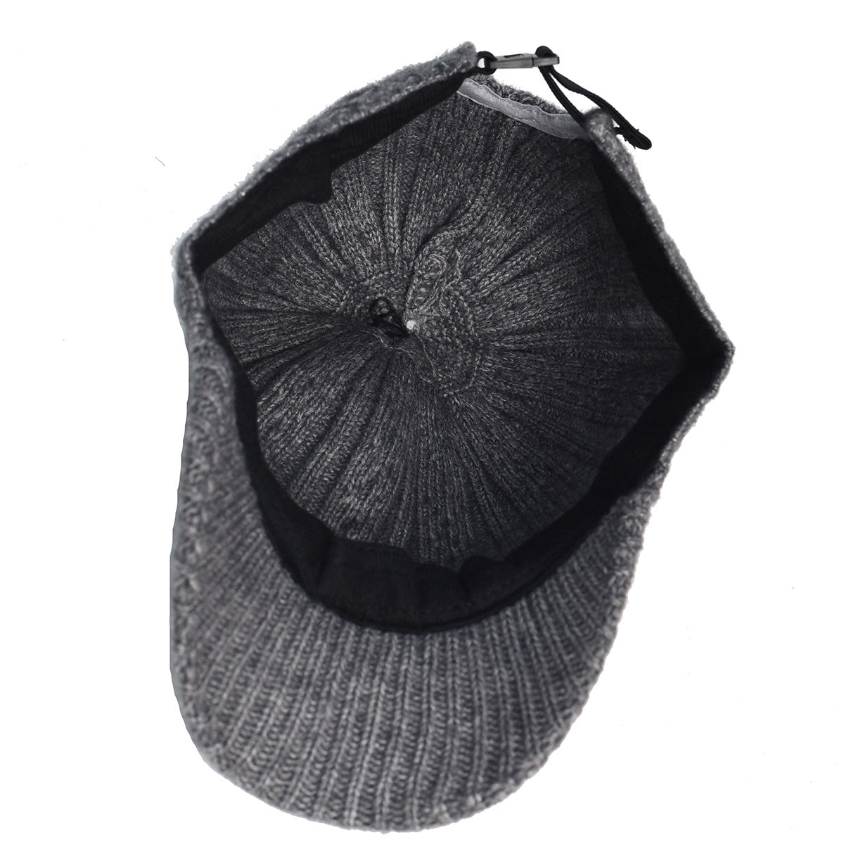 Knitting Laine Cap de baseball Coréen chaud de couleur solide plaque de lumière Peaked Cap
