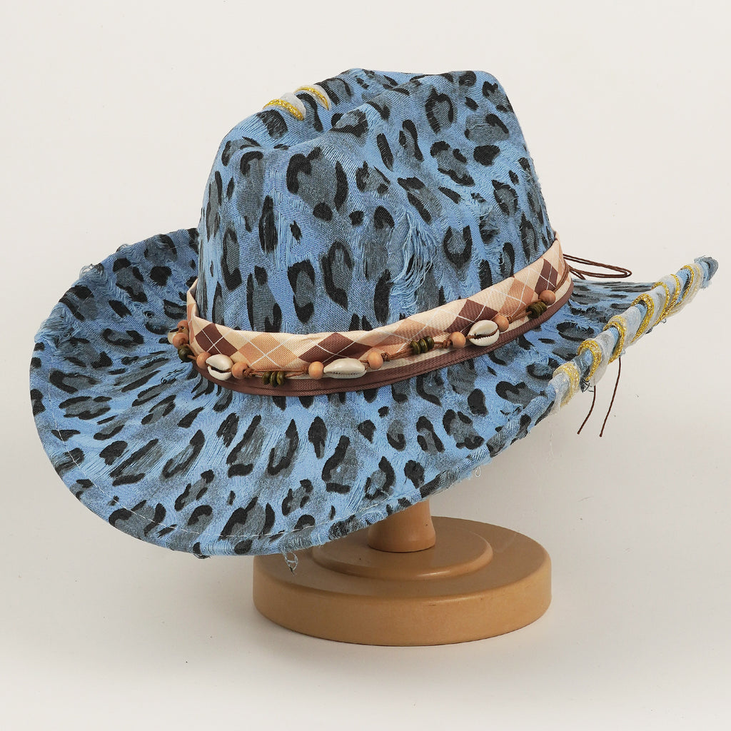 Chapeau Western Cowboy imprimé Leopard