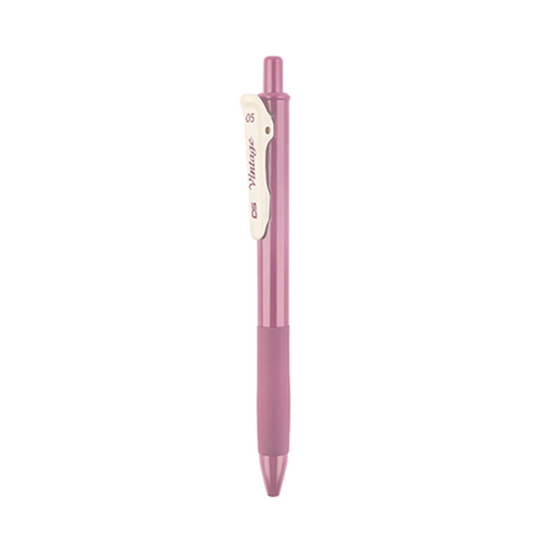 Rétro couleur Gel stylo ensemble de papeterie étudiante