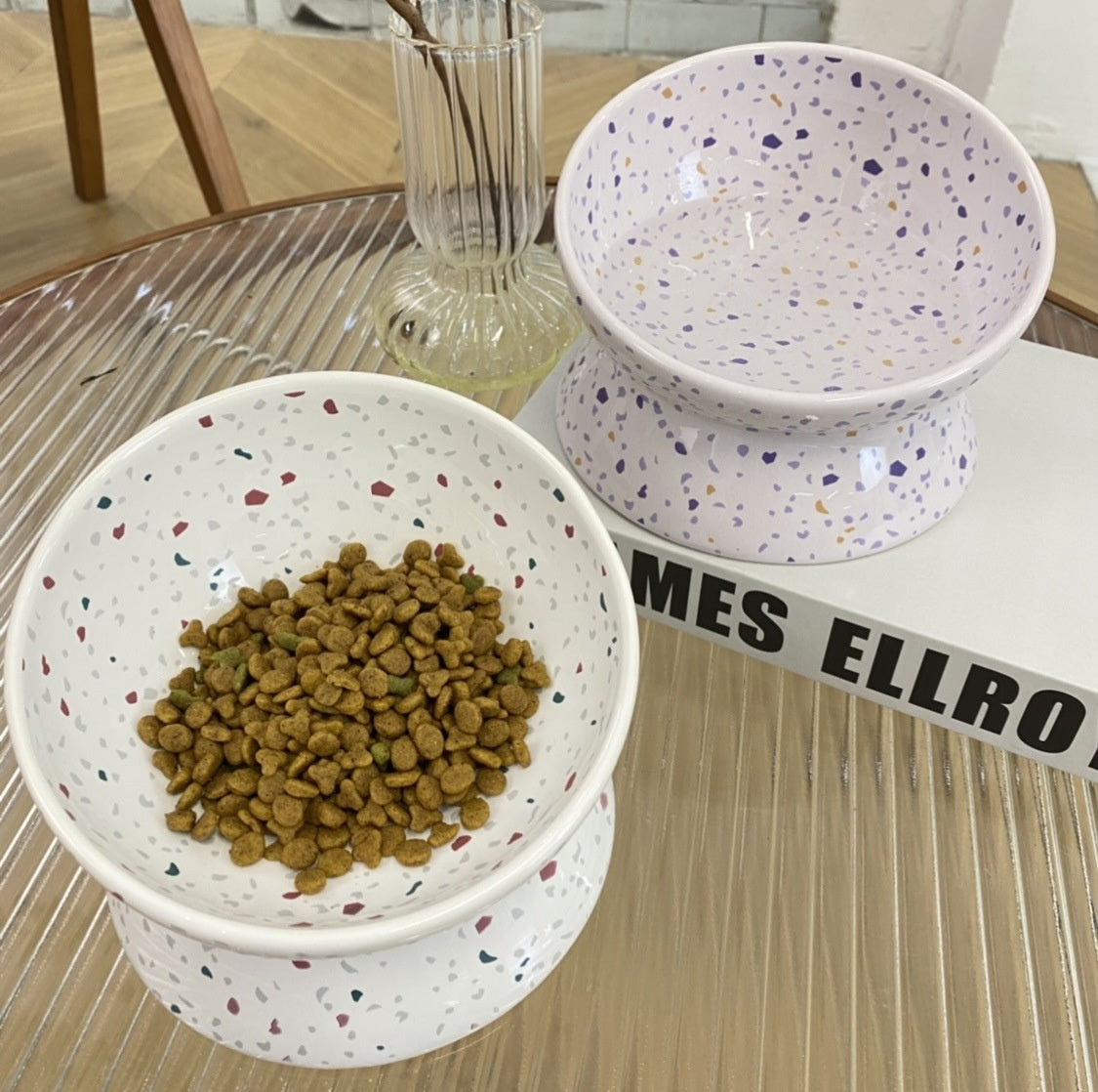 Céramique Chat Bowl Dog Food Dish