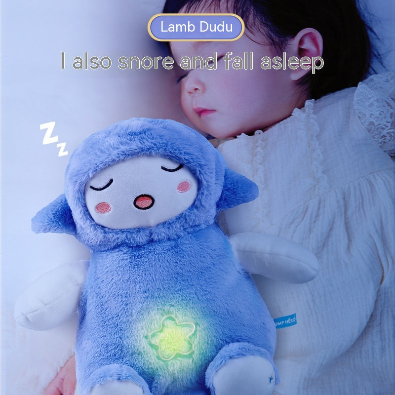 Cloak Man Lamb Toot bébé peluche poupée nouveau-né son et lumière jouets apaisants