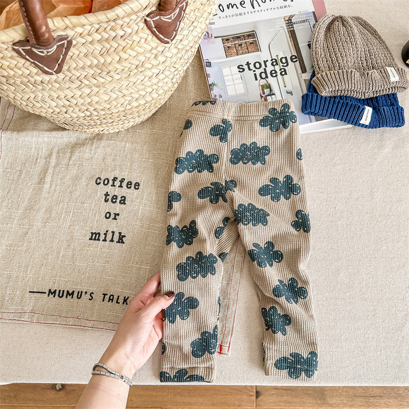 Filles Leggings épais doublés de polaire d'hiver