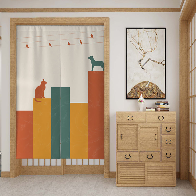 Rideaux de porte en tissu personnalisé