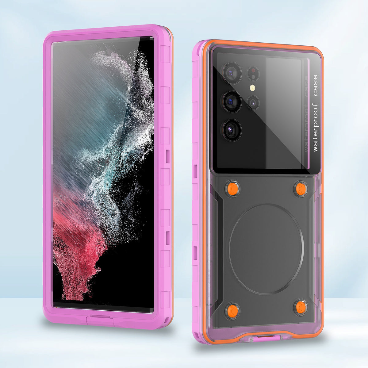 Couverture de protection transparente pour téléphone portable étanche universel de 6,9 pouces
