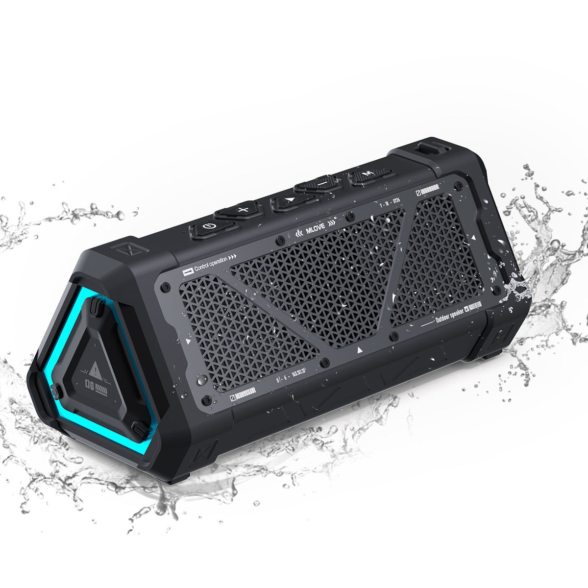Haut-parleur Bluetooth extérieur sans fil portable haute puissance