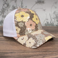 Femmes Retro Sequin Floral Patchwork Breathable Mesh Baseball Cap