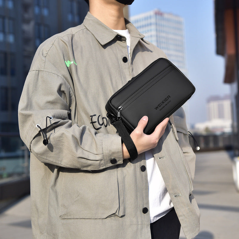 Simple homme de mode en plein air sac de messager occasionnel