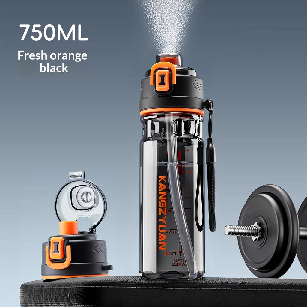 Bouteille de sport portable à double usage