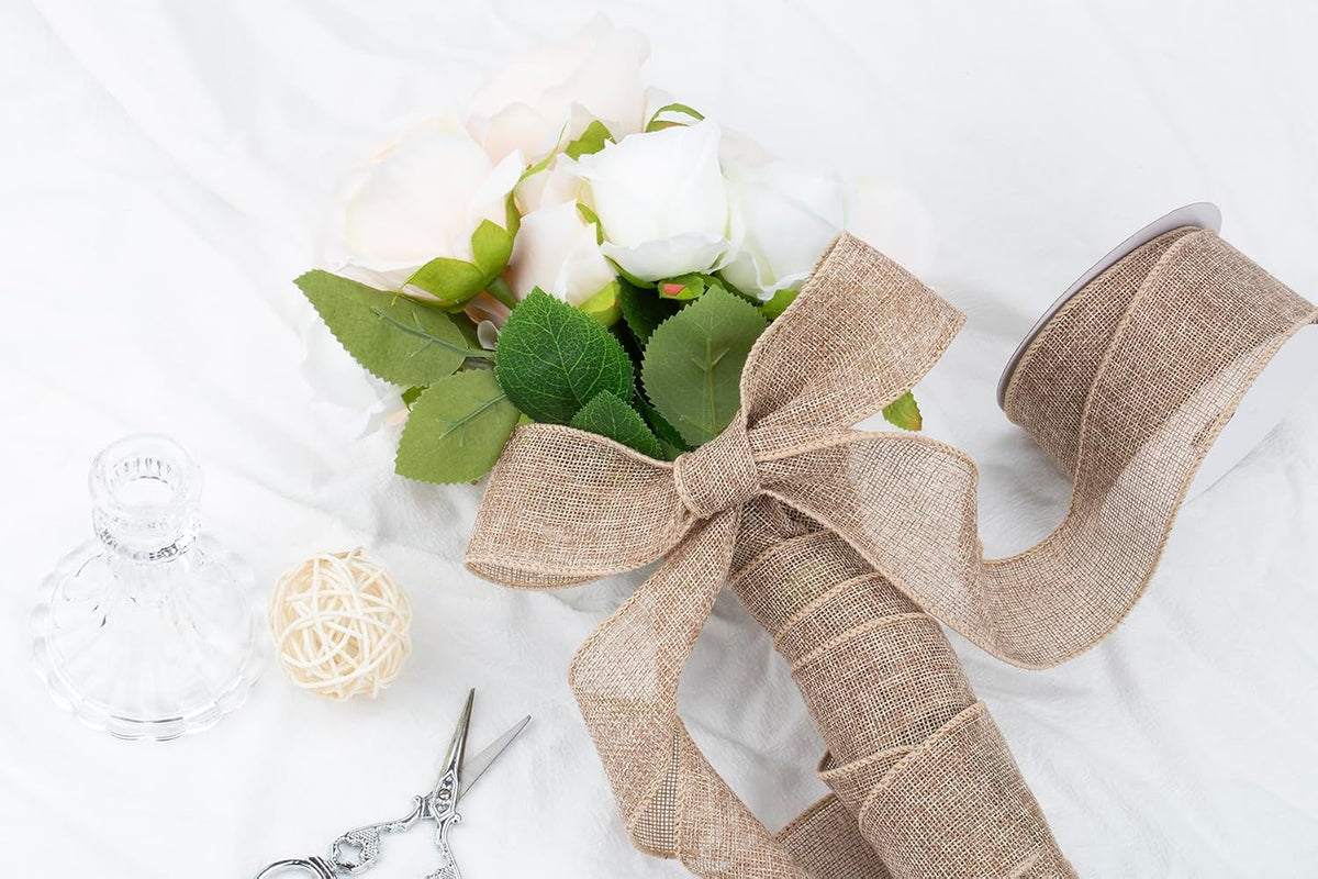Ruban naturel Burlap 10 Yards
