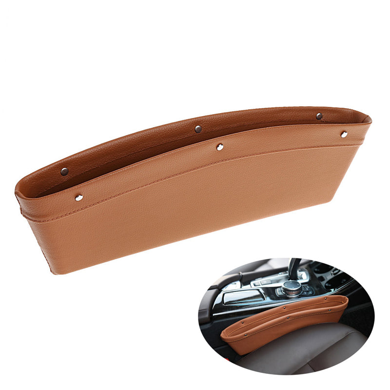 Auto Car Catch Catcher Box Caddy Seat Gap Slit Pocket Storage Holder Organisateur