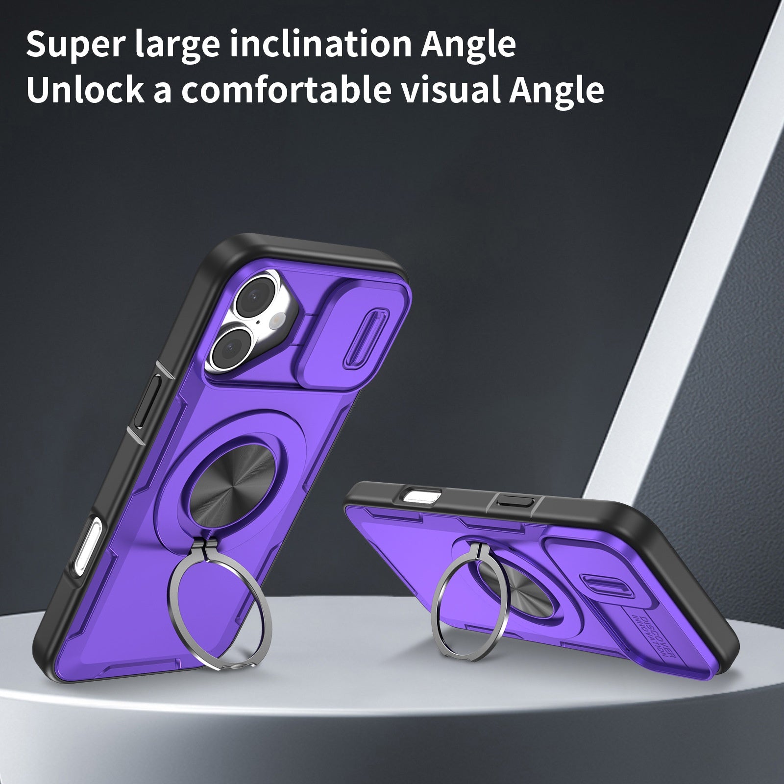 Cas de téléphone magnétique avec un stand pop-up