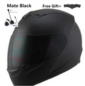 Casque plein visage de moto Sun Shield Bluetooth Matte Noir