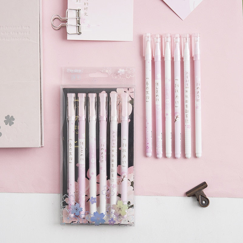 Set de stylo Gel Sakura créatif