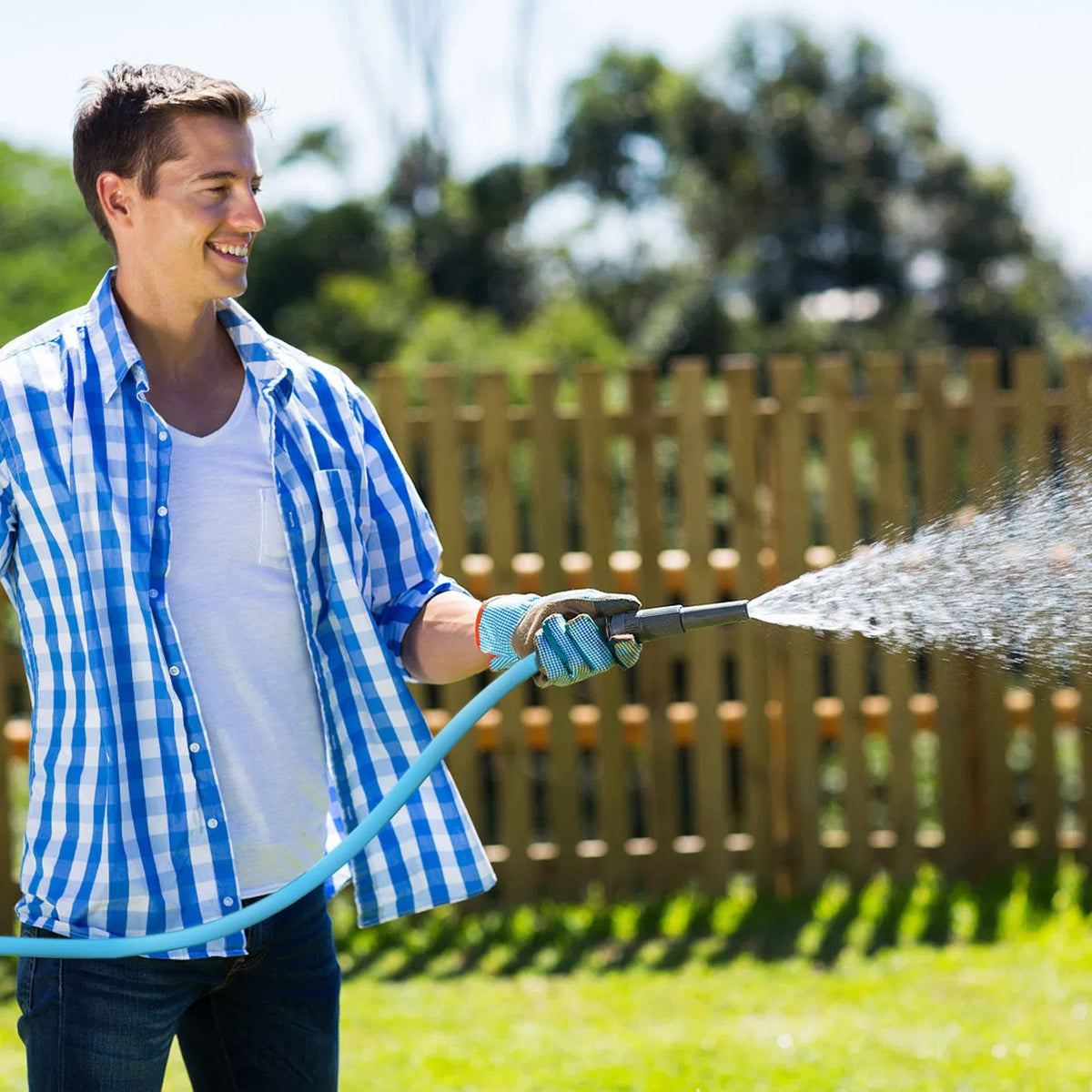 25FT/50FT 5/8" sans allongement tuyau de jardin flexible tuyau d'eau en PVC résistant aux fuites