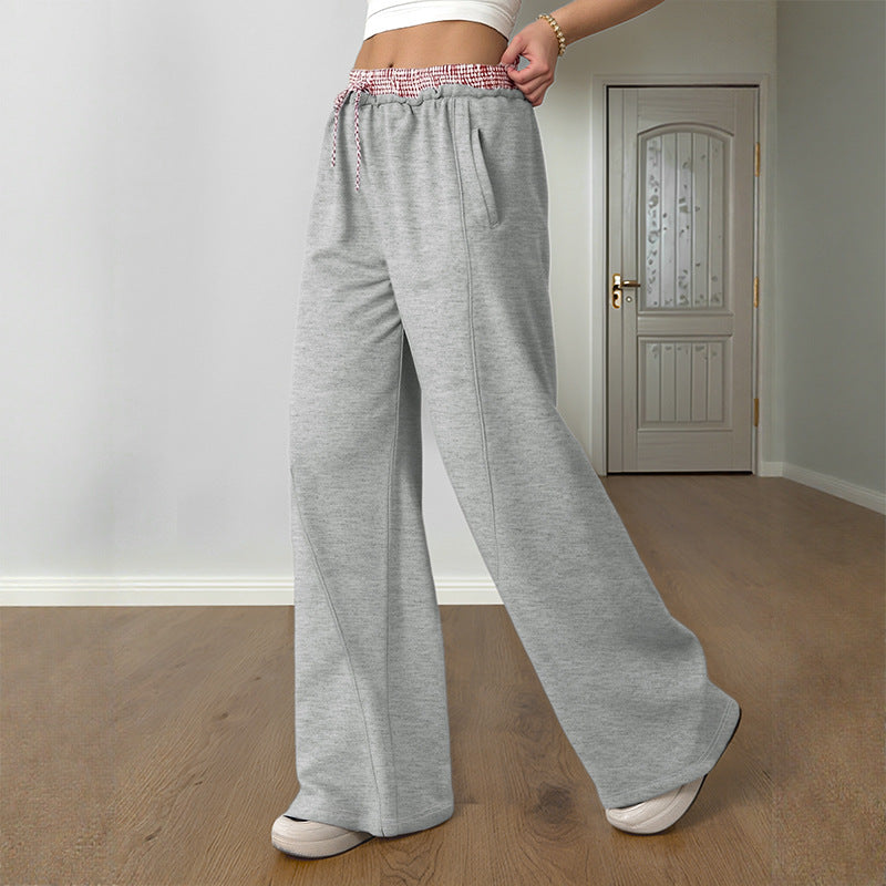 Pantalons à jambes droites Pantalons occasionnels pour femmes