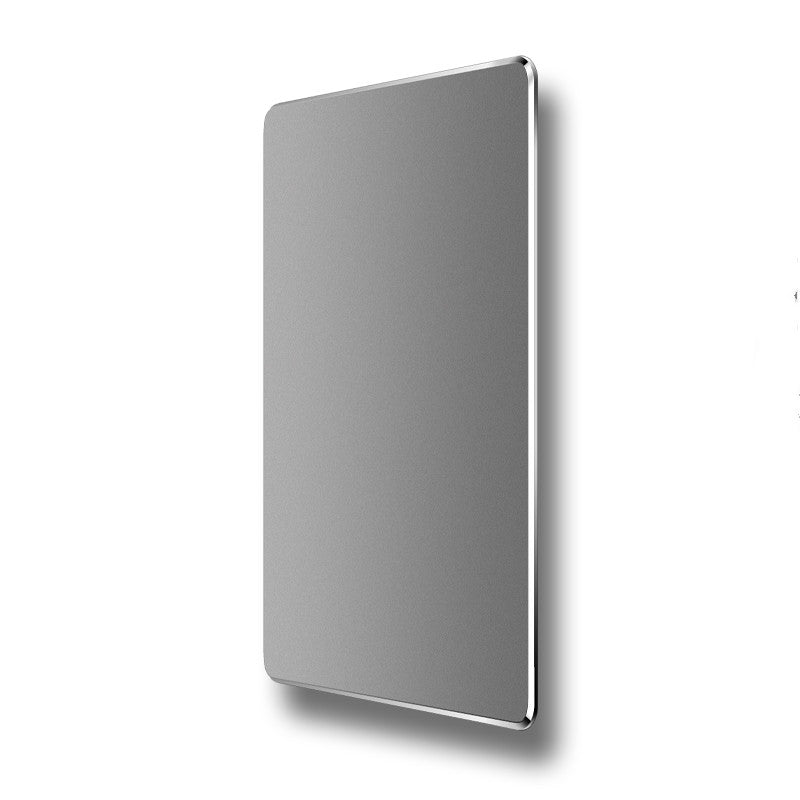 Tapis de bureau en aluminium double face pour souris en métal