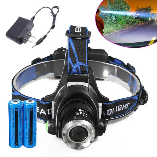 Super Bright 9900000LM Lampe de poche phare LED rechargeable