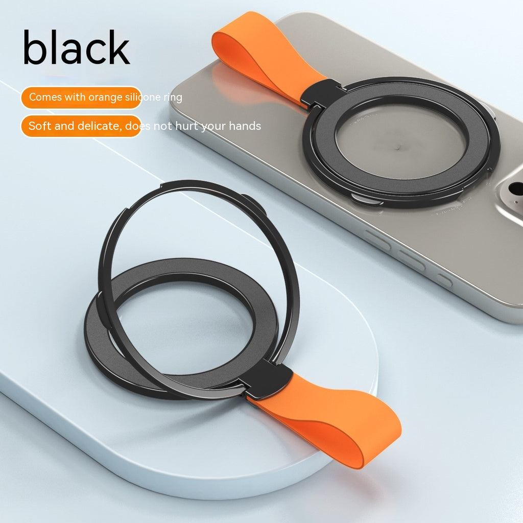 Bracket à anneaux à fixation magnétique Creative Silicone Lanyard Type