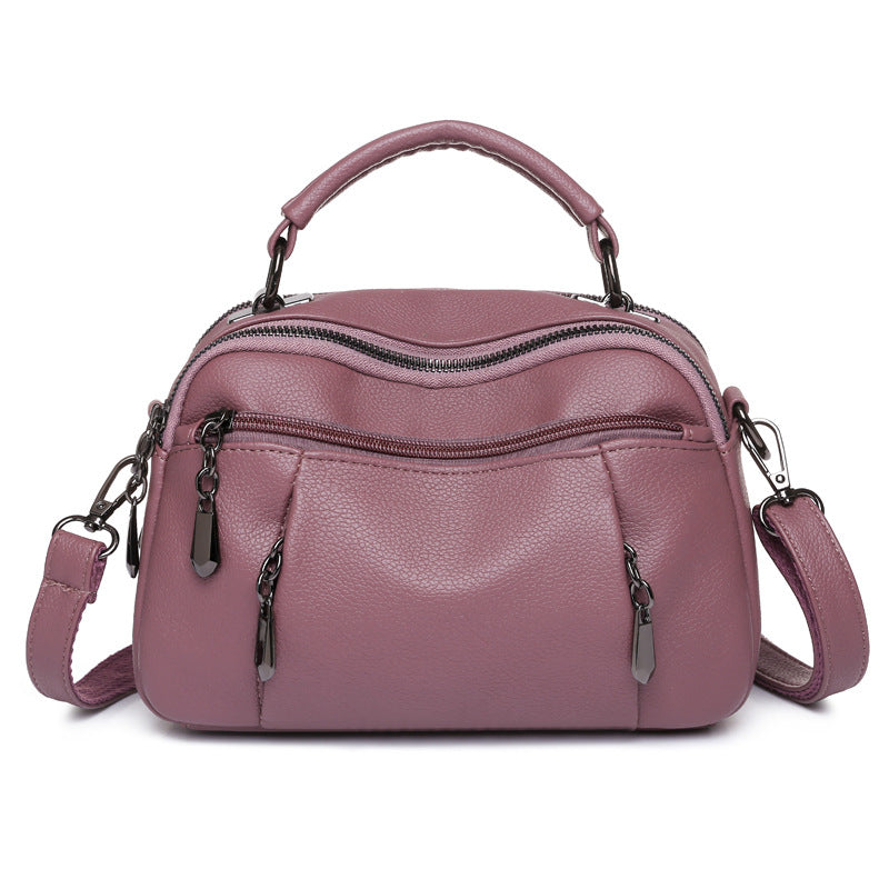Sac à main PU multicouches et petit sac carré
